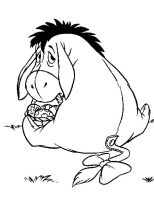A coloring page of winnie the pooh - eyore